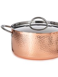 Vintage Collection 10Pc Copper Cookware Set, Hammered