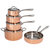 Vintage Collection 10Pc Copper Cookware Set. Polished