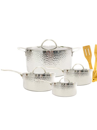 BergHOFF Vintage Tri-Ply 18/10 Stainless Steel 13 Pieces Cookware Set, Hammered product