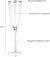 Champagne Glasses- Luxurious Crystal Champagne Flutes with Twisted Stem - Set Of 4