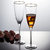 Champagne Glasses- Luxurious Crystal Champagne Flutes with Twisted Stem - Set Of 4