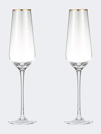 Berkware Champagne Glasses - Luxurious Crystal Champagne Toasting Flutes - Set Of 4 product