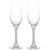 Champagne Glasses Set Of 2 - Luxurious Crystal Champagne Flutes - Elegant Rhinestone Embellished Stem
