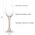 Champagne Glasses Set of 2 - Two Gold Tone Champagne Glasses for Toasting (6)