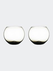 Colored Glasses - Luxurious and Elegant Smoke Colored Glassware - Set Of 4 - Smoke
