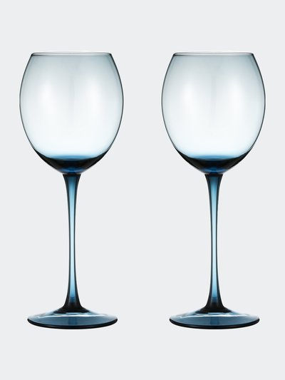 Berkware Colored Glasses - Luxurious and Elegant Sparkling Blue Colored Glassware - Set Of 4 product