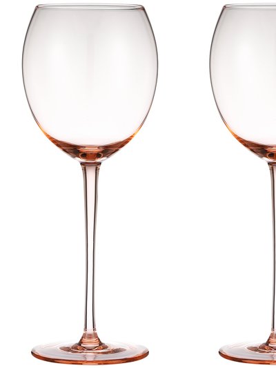 Berkware Colored Glasses - Luxurious and Elegant Sparkling Rose Colored Glassware - Set Of 4 product