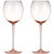 Colored Glasses - Luxurious and Elegant Sparkling Rose Colored Glassware - Set Of 4 - Rose