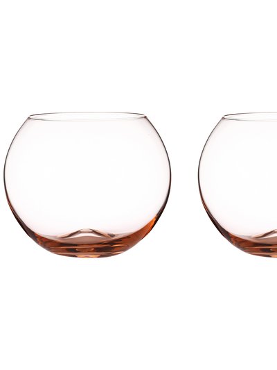 Berkware Colored Glasses - Luxurious and Elegant Sparkling Rose Pink Colored Glassware - Set Of 4 product