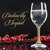 Crystal Wine Glasses - Elegant Gold Tone Studded Long Stem Red Wine Glasses Set Of 2