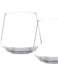 Lowball Whiskey Glasses - Classic Old Fashioned 10oz Drinking Tumblers - Set of 4