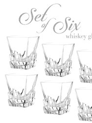 Lowball Whiskey Glasses - Modern Square Top Design