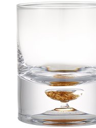 Lowball Whiskey Glasses With Unique Embedded