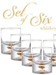 Lowball Whiskey Glasses With Unique Embedded