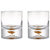 Lowball Whiskey Glasses With Unique Embedded