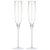 Premium Crystal Champagne Flutes - Set of 4