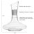 Red Wine Decanter - Luxuriuos 750ml Wide Base Glass Wine Carafe With Dazzling Rhinestone Design (Silver Tone)