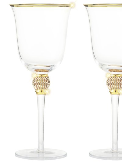 Berkware Set of 2 Gold tone Wine Glasses product