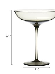 Set of 2 Luxurious and Elegant Coupe Cocktail Glass