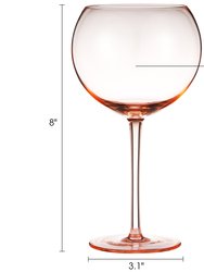 Set Of 2 Sparkling Colored Glasses