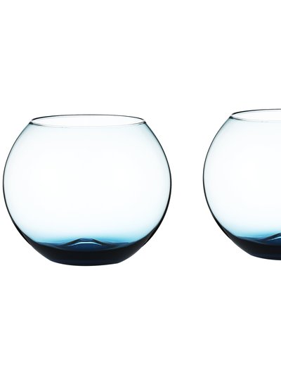 Berkware Set Of 2 Sparkling Colored Stemless Wine Glass product
