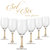 Set of 6 Crystal Wine Glasses