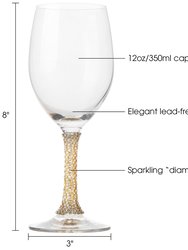 Set of 6 Crystal Wine Glasses