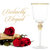 Set Of 6 Gold Tone Wine Glasses