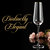 Tall Champagne Flutes With Gold tone Rim