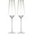 Tall Champagne Flutes With Gold Tone Rim