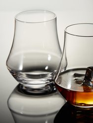 Tulip Shaped Lowball Whisky Glasses
