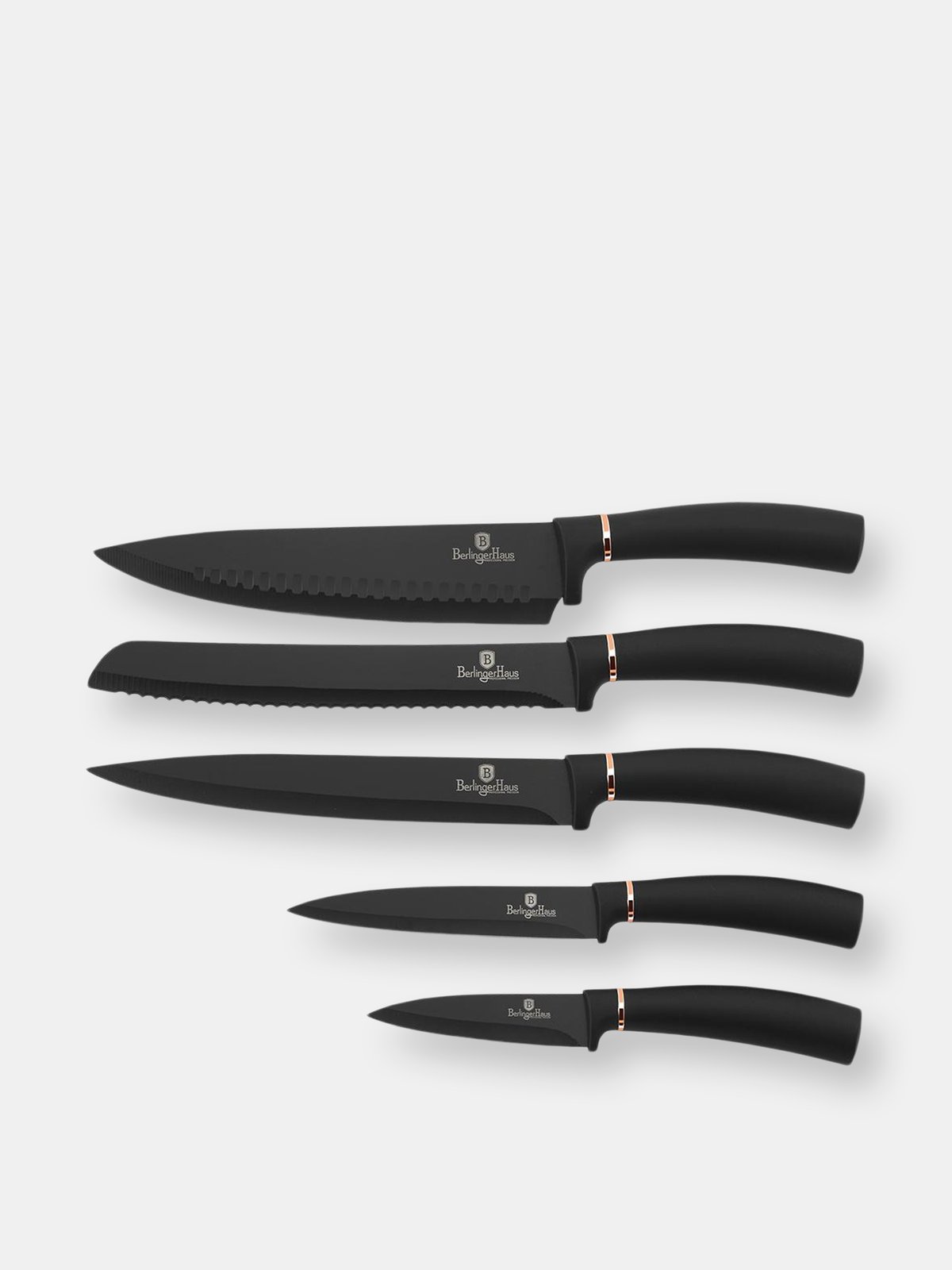 Cheer Collection 6pc Stainless Steel Kitchen Knife Set