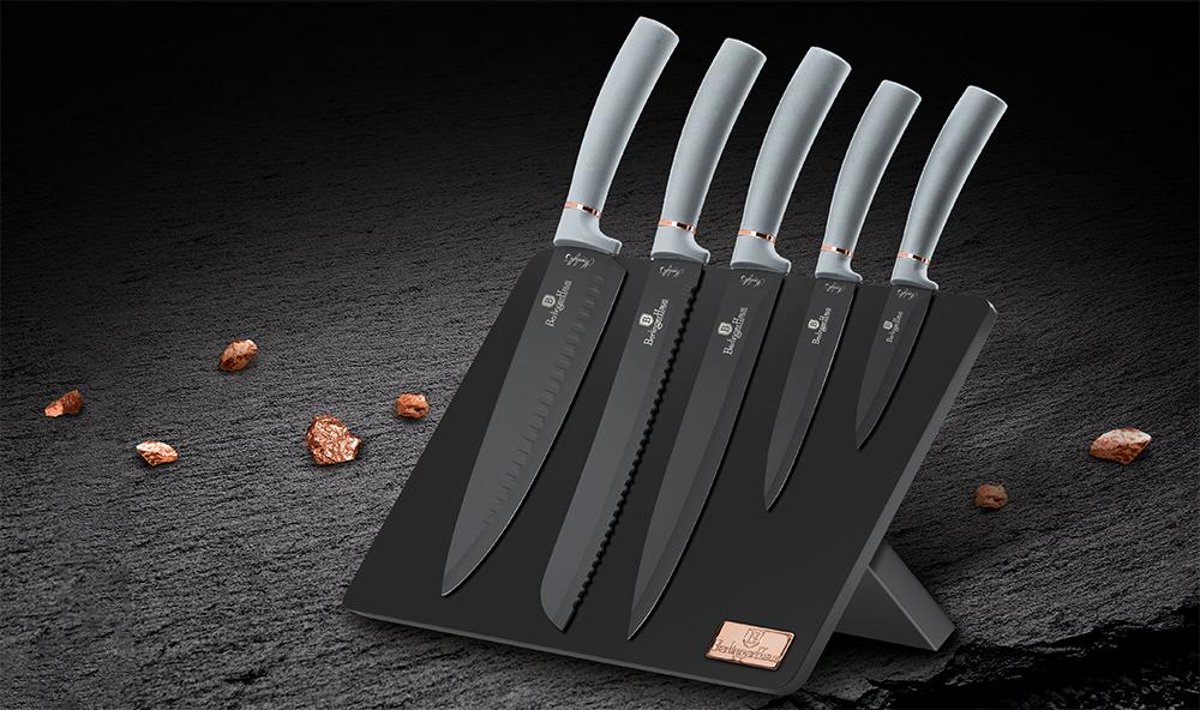 Cheer Collection 6pc Stainless Steel Kitchen Knife Set - Cheer Collection