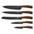 6-Piece Knife Set With Magnetic Holder - Ebony Rosewood