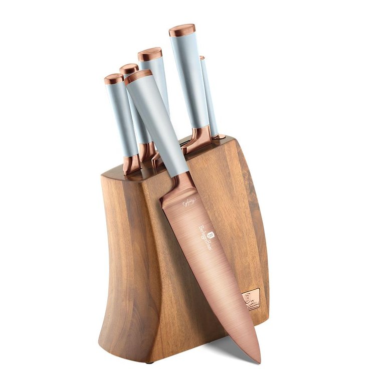 7-Piece Knife Set With Wooden Stand Moonlight Collection