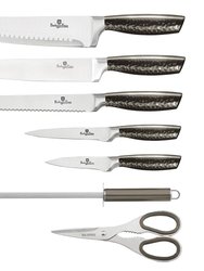 8-Piece Knife Set with Acrylic Stand Carbon Collection