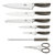 8-Piece Knife Set with Acrylic Stand Carbon Collection