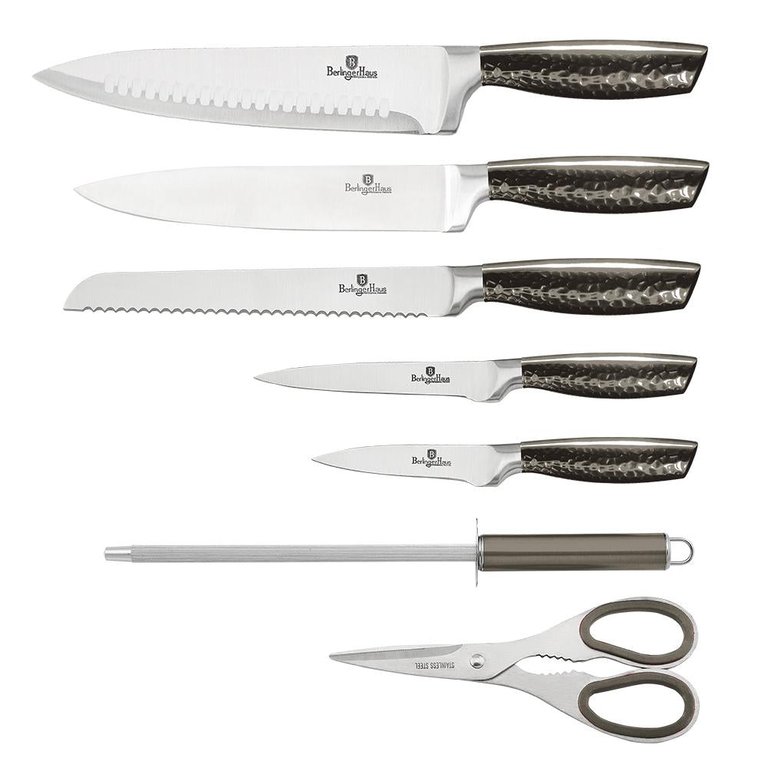8-Piece Knife Set with Acrylic Stand Carbon Collection