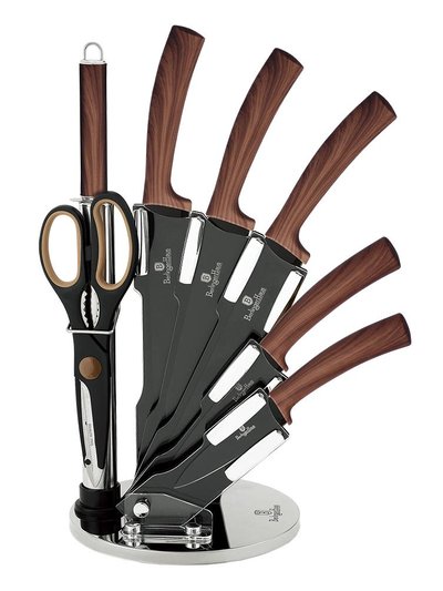 Berlinger Haus 8-Piece Knife Set with Acrylic Stand Ebony Rosewood Collection product