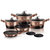 Berlinger Haus 10-Piece Kitchen Cookware Set Burgundy Noir Collection - Burgundy Noir