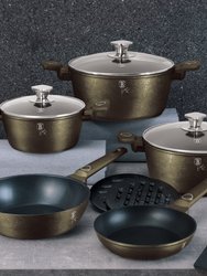 Berlinger Haus 10-Piece Kitchen Cookware Set Crystal Collection