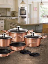 Berlinger Haus 10-Piece Kitchen Cookware Set Rose Gold Collection