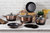 Berlinger Haus 10-Piece Kitchen Cookware Set Rose Gold Noir Collection