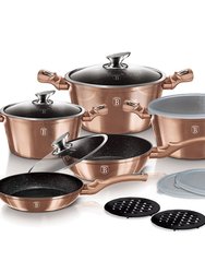 Berlinger Haus 13-Piece Kitchen Cookware Set - Rose Gold