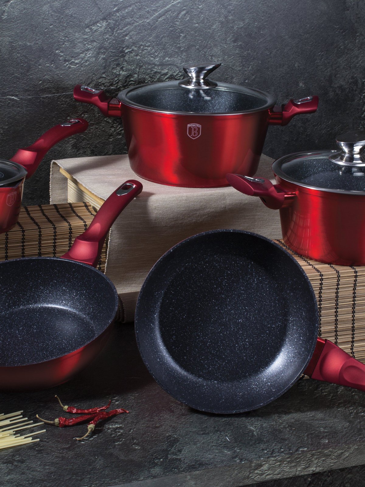 Berlinger Haus 17 - Piece Non-Stick Aluminum Cookware Set & Reviews