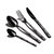 Berlinger Haus 24-Piece Stainless Steel Mirror Finish Cutlery Set Black Collection
