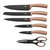 Berlinger Haus 7-Piece Knife Set with Mobile Stand Rose Gold Collection