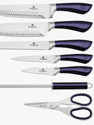 Berlinger Haus 8-Piece Knife Set w/ Acrylic Stand Aquamarine Collection