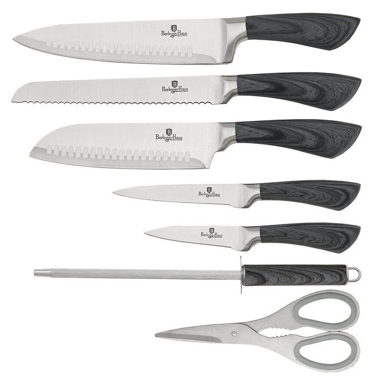 8-Piece Kitchen Knife Set with Acrylic Stand - Berlinger Haus US