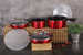 Berlinger Haus 9-Pieces Cookware Set w/ Ergonomic Handle Aquamarine Collection